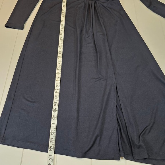 Ted Baker Womens 2 (4-6 US) Astrrid Long Sleeve Asymmetric Jersey Dress Navy NWT - Picture 12 of 13